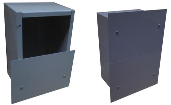 Hinged covers (HC) are provided with a stainless steel piano hinge continuously across the Length of the box. 5.