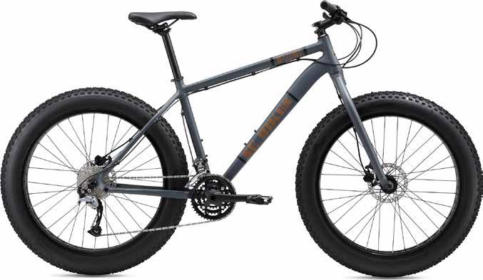 F@E Mountain Series Ride through winter snow, desert sand, or any trail with this monster truck of bikes.