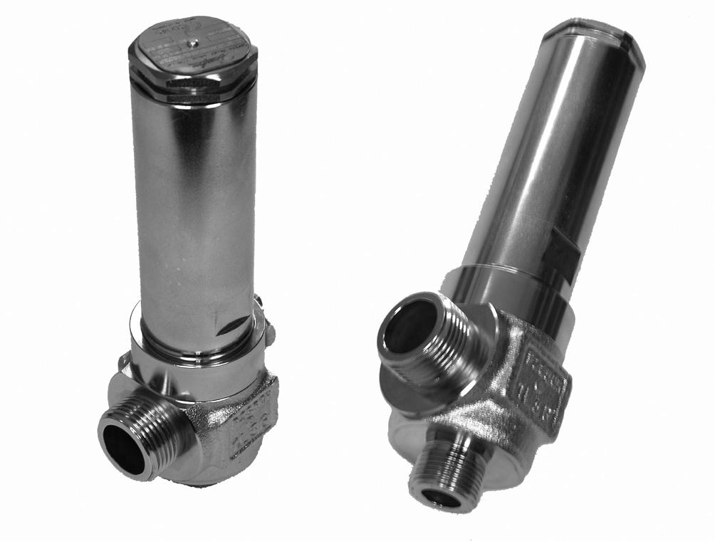 Safety relief valves, type SFA 15 Introduction SFA 15 are standard, back pressure dependent safety relief valves in angle-way execution, specially designed for protection of vessels and other