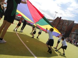 The event was a fantastic success with hundreds of youngsters having a go at different sports