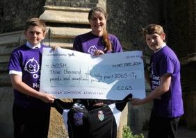 Having recently completed a series of charity events for GOSH, CCGS were delighted to present to GOSH a cheque for 3065.17.