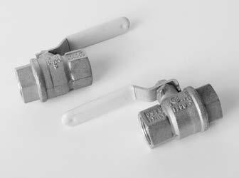 2.2.6 SHUTOFF VALVES COMPONENT MATERIAL AVAILABLE SIZES AGA Approved Gas Valves