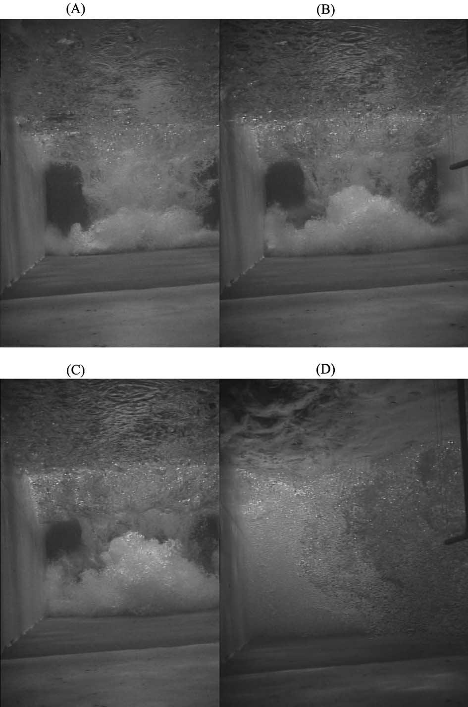 H. Chanson et al. / Coastal Engineering 46 (2002) 139 157 145 Fig. 4. Underwater photographs of the bubbly plume initial water volume: 0.