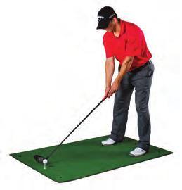 simulates real fairway or tee box and is highly
