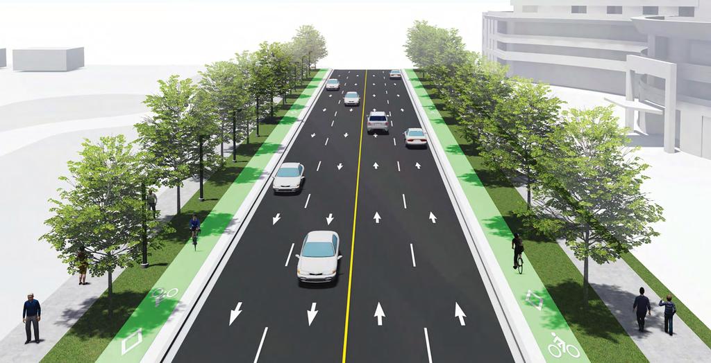 Lanes N N N N This alternative could be implemented on either Beecroft Road