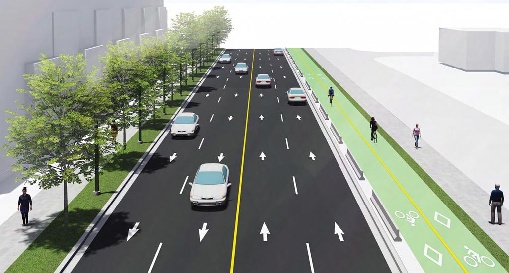 N This alternative could be implemented on either Beecroft Road