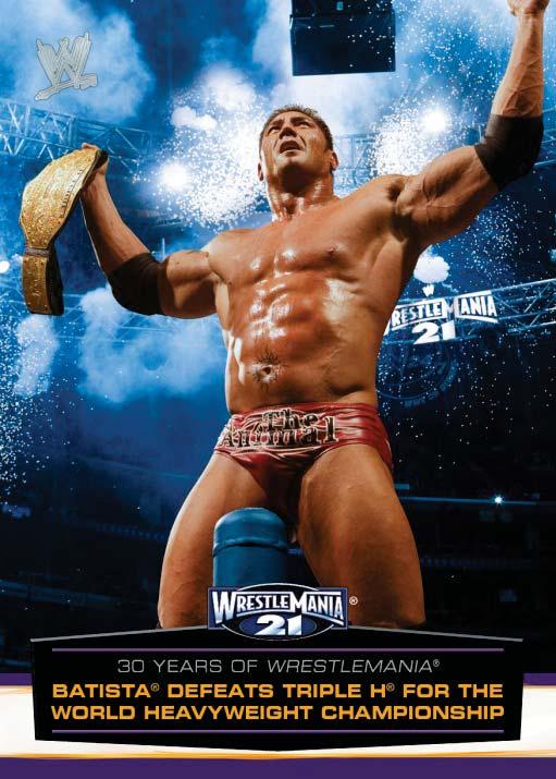 culminating with WrestleMania 30 Insert cards take a look at historic