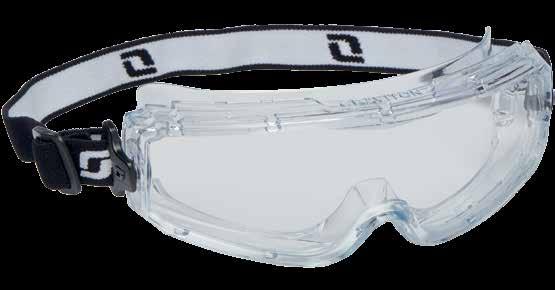 GRAVITON Lightweight and low profile; the Graviton goggle provides a wide field of vision and excellent compatibility with other forms of PPE such as safety helmets and half mask respirators.