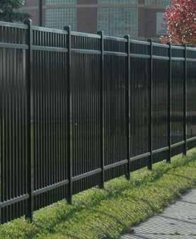 The sleek picket profiles and privacy boards are not only handsome, but make the fence difficult to climb, deterring trespassers.