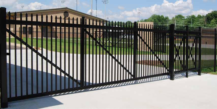 largest gate can be easily opened and closed with one hand.