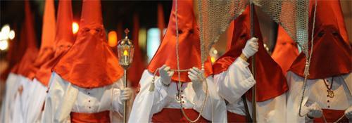 The processions are typical of this region of southeast Spain.
