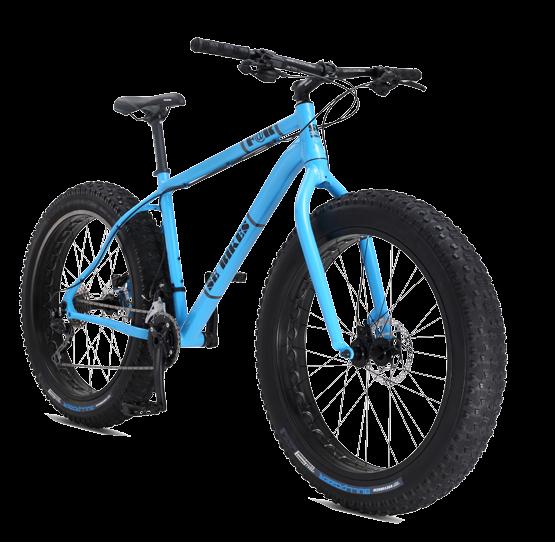 These bikes feature the most current wheel and tire sizes,