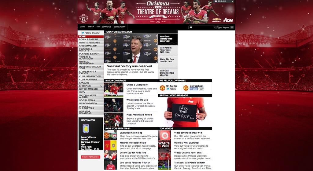 Internet Website: www.manutd.com is published in 7 languages and gained approximately 47 million views over the past year.