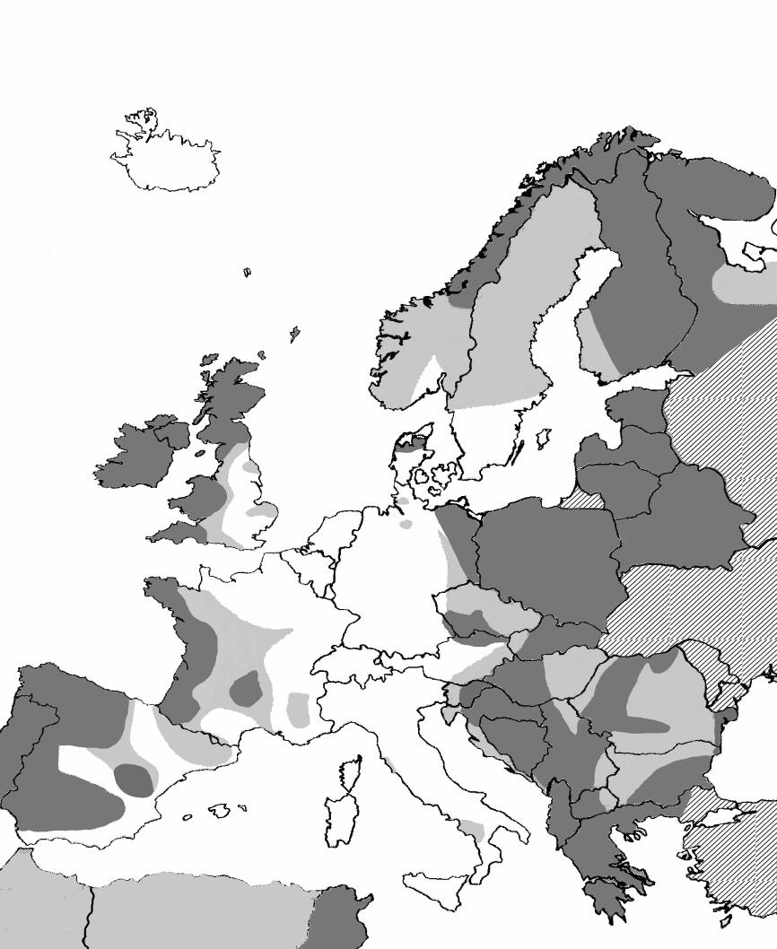Assessment of biological populations Conservation status of the Otter Lutra lutra in Europe? Populations should be seen as biological populations irrespective of political borders - or biogeo-borders!