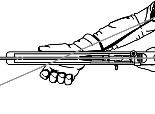 The hand should be relaxed and the rifle should rest in the palm of the hand; i. Once a good position is established, the right hand should grip the small of the butt with constant pressure.