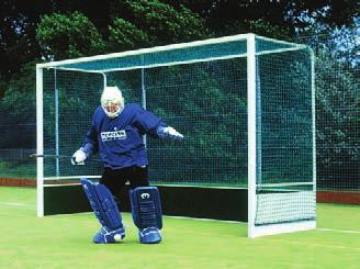 Hockey Goal Guidelines & Standards 16 BS EN 750 Steel cup hooks are not to be used, nor have they been fitted to Harrod UK goals since 1990. We can offer various solutions for fixing nets to goals.