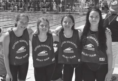 SEAHAWKS Swim Team Swimming is a Volunteer Intensive Sport! www.cliftonseahawks.org SEAHAWKS Spring Swim Team April 11 June 21 TRYOUT: March 28, 2018 at 5:15 p.m. Group placement decided by Coach.