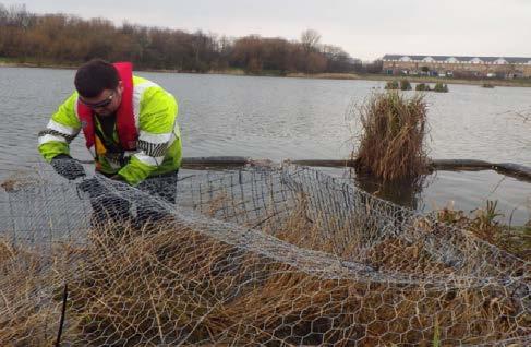 Stillwater fisheries given much needed habitat boost in South London Coir pallets were given to Rookery Lakes, Burgess Park, the Dell fishery in Woolwich and Birchmere Lake to