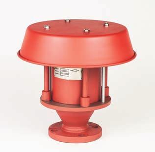 Aluminum Ductile Iron Stainless Steel Alloy C/C276 No. 862B Series 670 & 670E End-of-Line Deflagration Flame Arrester Mounts on the end of a vent pipe from tank.