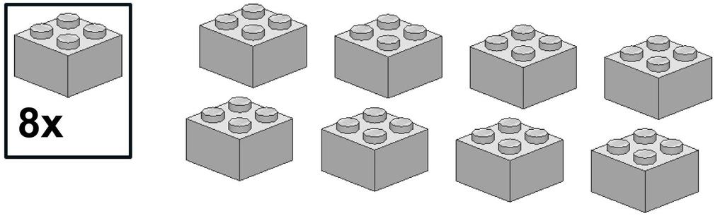 Letters 2x2 LEGO bricks (8) Explorer