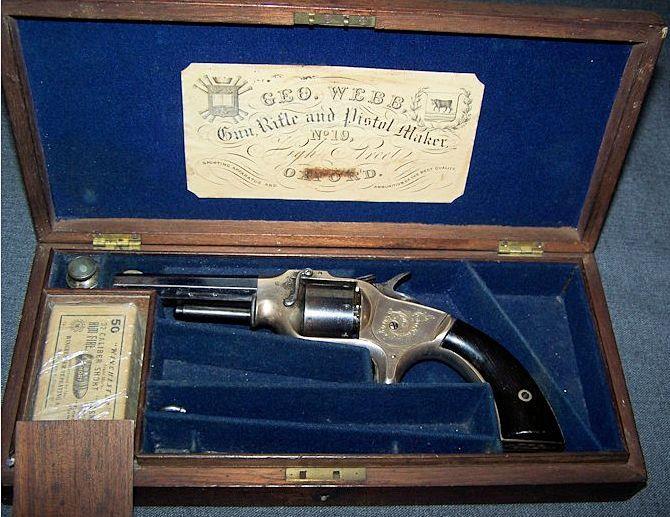 Webb Figure 19 A cased revolver in.