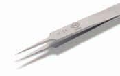 Precision tweezers: Pointed tips straight relieved 115 mm/4.528 Inch 5MBS* 12 g Precision tweezers with extremely pointed tips (~ 0.03 x 0.42 oz. 0.07 mm/.