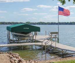 provides a comfortable place to relax and enjoy your dock.