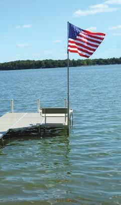 Flagpole & Mounting Bracket Display your colors proudly.