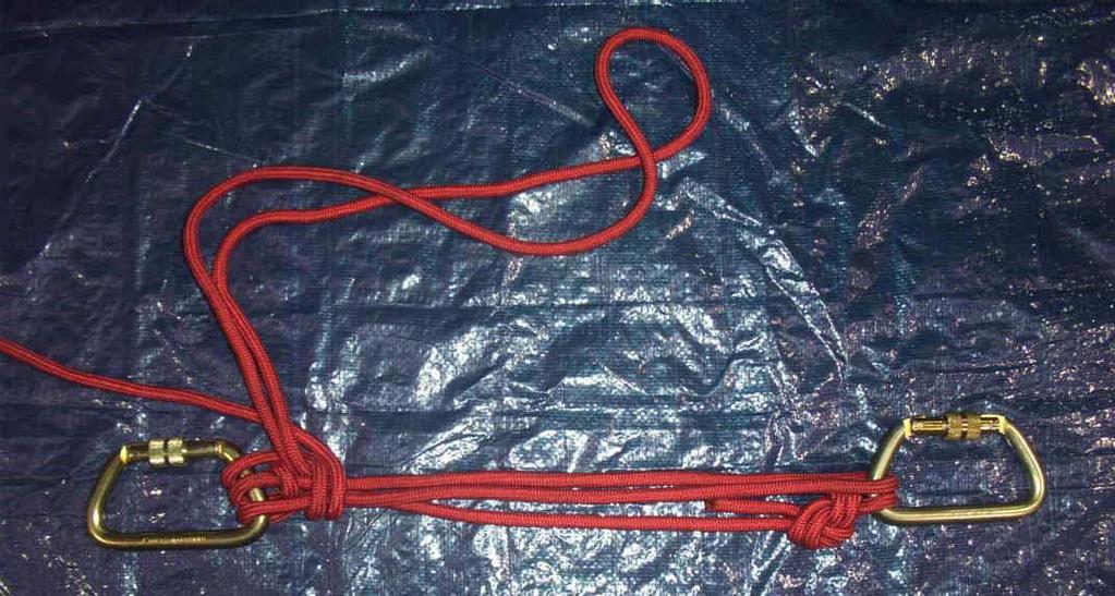 5. Place a Half Hitch around the strands between