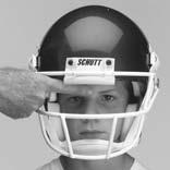 The chin strap should be attached underneath, not over the top bar of the faceguard. Be sure player s ear openings are centered with helmet s ear openings.