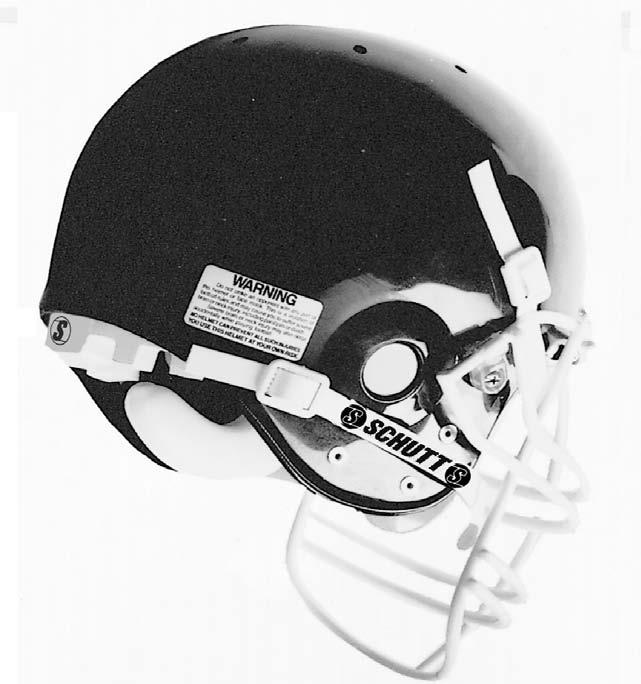 49503-Schutt Helmet 8/4/05 9:41 AM Page 32 USE YOUR HELMET PROPERLY The helmet has not been designed to be used as a weapon in the sport of football.