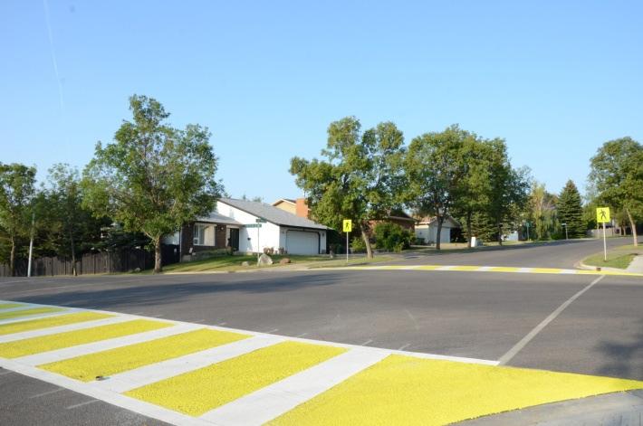 Conflicts or resulting collisions may be result of improper driver behaviour (speed, distraction) or excessive vehicle volumes for a neighbourhood s internal road system.