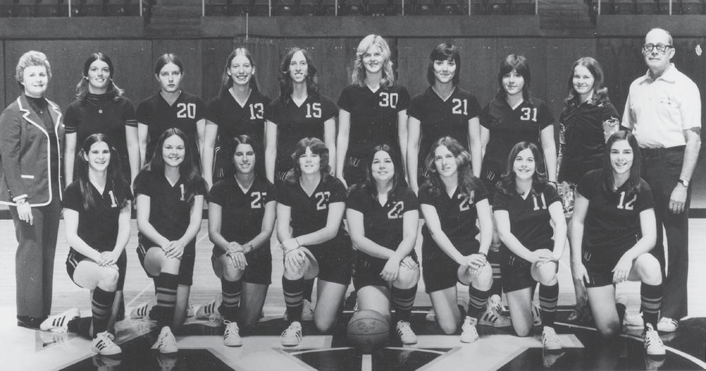 Cutline here about the team photo at left THE HISTORY OF WEST VIRGINIA The First Women s Basketball Team at West Virginia University Due to the implementation in 1972 of Title IX, a mandate by