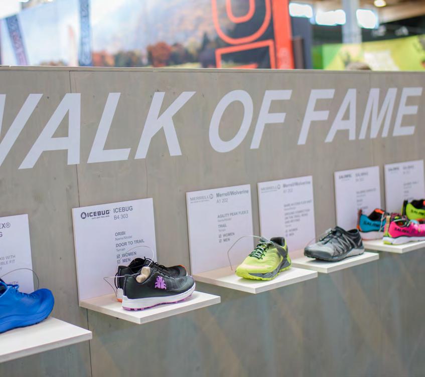 workshops and presentations u Walk of Fame: Exhibition of running shoes Present your