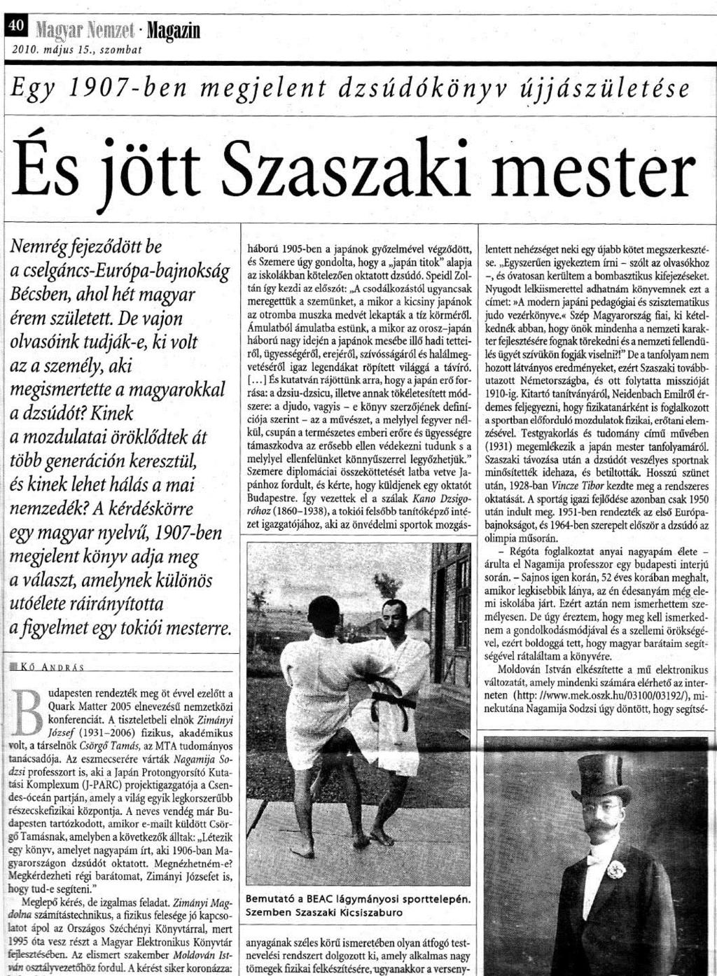 Newspaper (March, 2010) Magyar