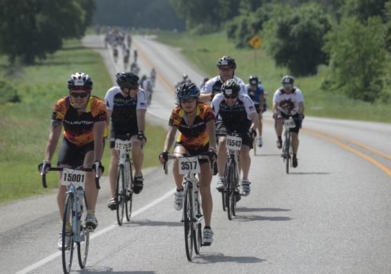 Start Two Route Options: Bechtel Challenge Route 77 Miles through Buescher and Bastrop State