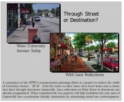 Figure 3 University Avenue Project (Gainesville Livable Communities Reinvestment Plan Summary) Issues Encountered in Gainesville There are differences of opinion over the appropriate approach for