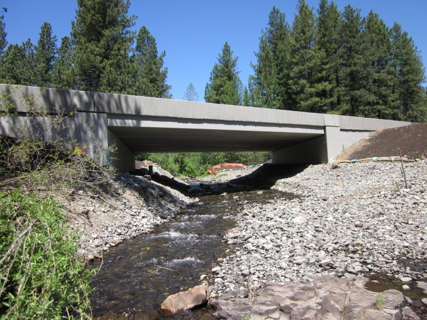 0 0 WSDOT conducted a reach analysis (Schanz, 00) at Butler Creek to examine the hydrologic and geomorphic factors that should be considered when the culvert was replaced. It was determined that a.