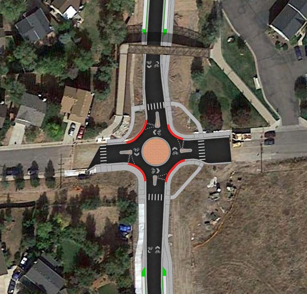HERITAGE ROAD: ROUNDABOUT EVALUATION EAGLE RIDGE DRIVE: TRAFFIC CALMING EVALUATION Table 5: 4 th Ave Final Recommendations 4th Ave Final Recommendations High Cost* Low Cost Relocate the outside curb