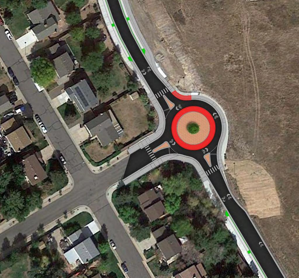 HERITAGE ROAD: ROUNDABOUT EVALUATION EAGLE RIDGE DRIVE: TRAFFIC CALMING EVALUATION Table 6: Kimball Ave Final Recommendations Kimball Ave Final Recommendations Curb relocation recommended at the NB