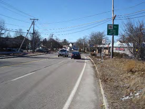 Road Safety Audit Route 16 (East Main Street), Milford, MA Safety Issue 4: Bicycle Accommodations The three-year crash data included no bicycle-related incidents at this site.