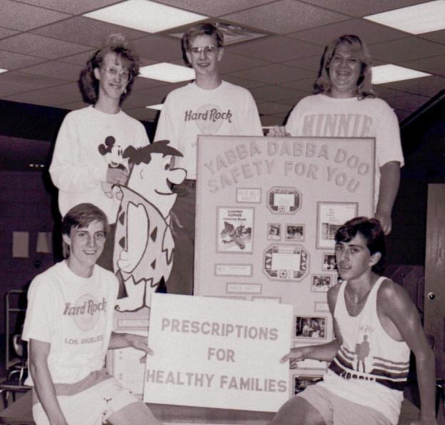 1988-1989 FHA Nationals Anaheim Back: Terry Peterson, Jason Wambolt, and Tammy Kauffmann