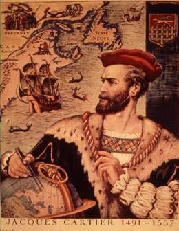 Taong 1524 ng kinuha ng mga Pranses ang Italyanong nabigador na si Giovanni da Verrazano, upang hanapin ang Hilagang Kanluran daan mula sa Amerika tungo sa Asya.