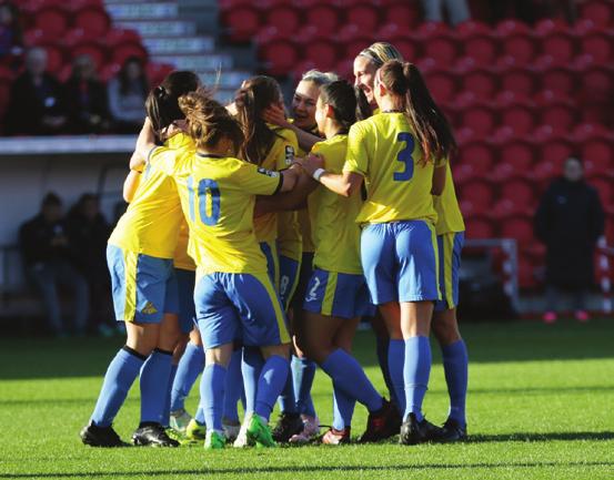 IMAGE: JULIAN BARKER The Visitors DONCASTER ROVERS BELLES The club was originally formed as the Belle Vue Belles by a group of young, ambitious women who were selling draw tickets on the terraces at
