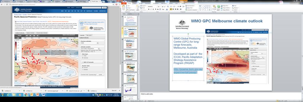 WMO GPC Melbourne climate outlook WMO Global Producing Centre (GPC) for longrange forecasts, Melbourne, Australia