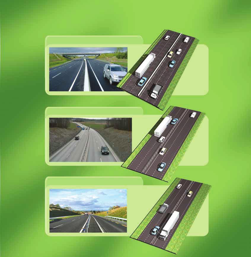 NRA Divided Road Types,Type 1, 2 and 3 Dual Carriageways Type 1 Dual