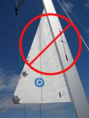 that the U.V. cover on both sides of the sail will protect the sail.