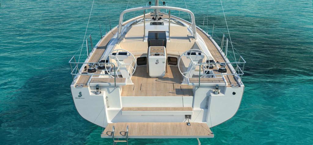 In addition to the interesting aesthetics of this lared shape, the new hull creates additional interior space without changing the