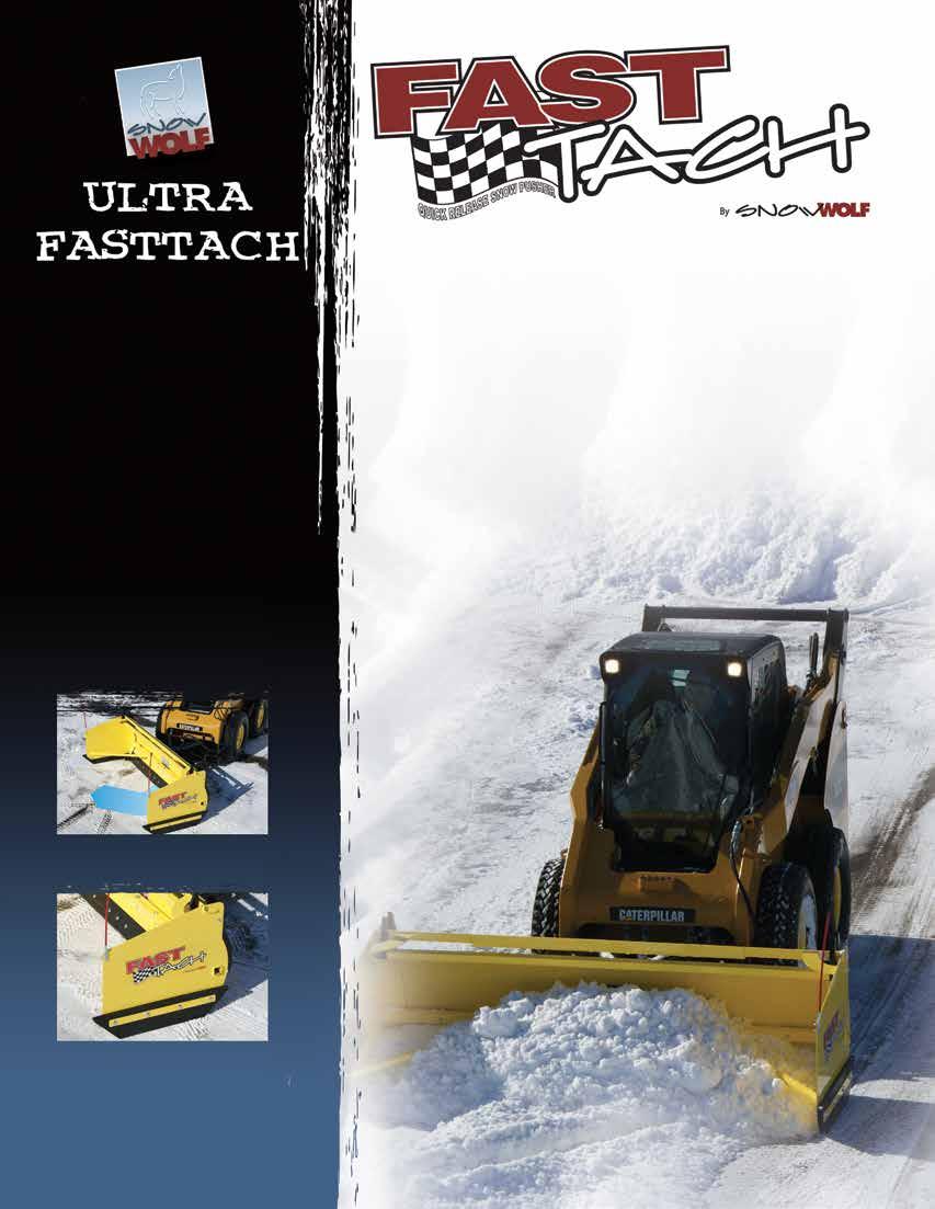 Fast, really fast. The FastTach transforms your angle plow into a snow pusher in less than 5 seconds, while you operate it from your cab.