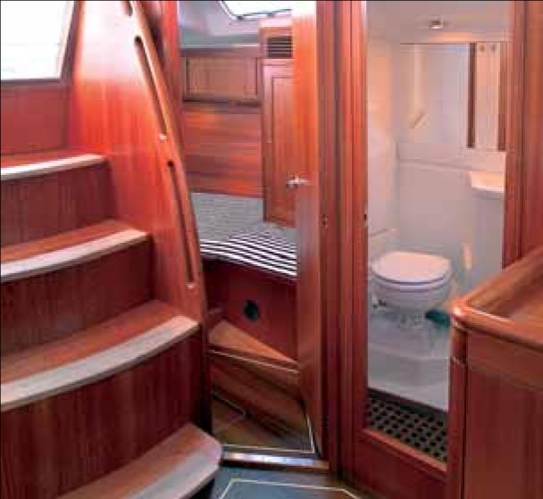 1. Forward head compartment with toilet and